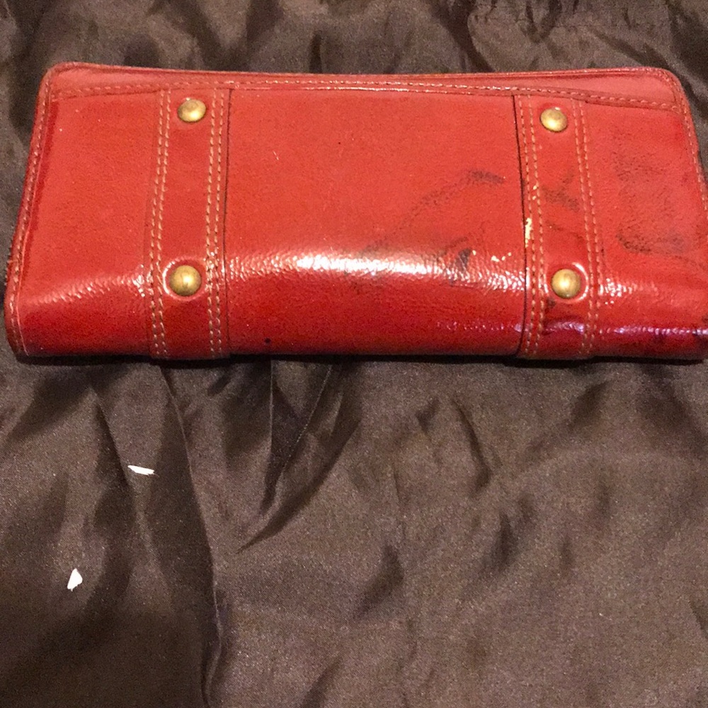 Red Coach wallet - Picture 2 of 4
